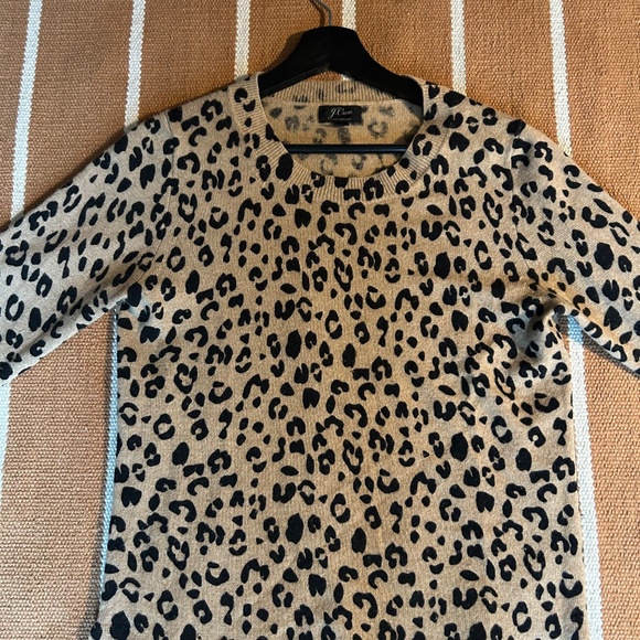 Cashmere J.Crew Leopard sweater - Picture 8 of 10